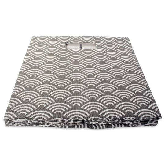 DII® 11" Gray Waves Cube Storage Bin